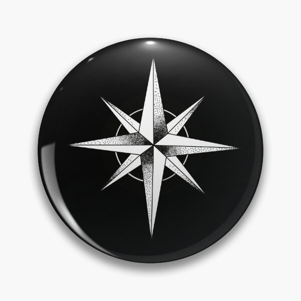 Item preview, stylized cardinal points designed and sold by Culturesensible.