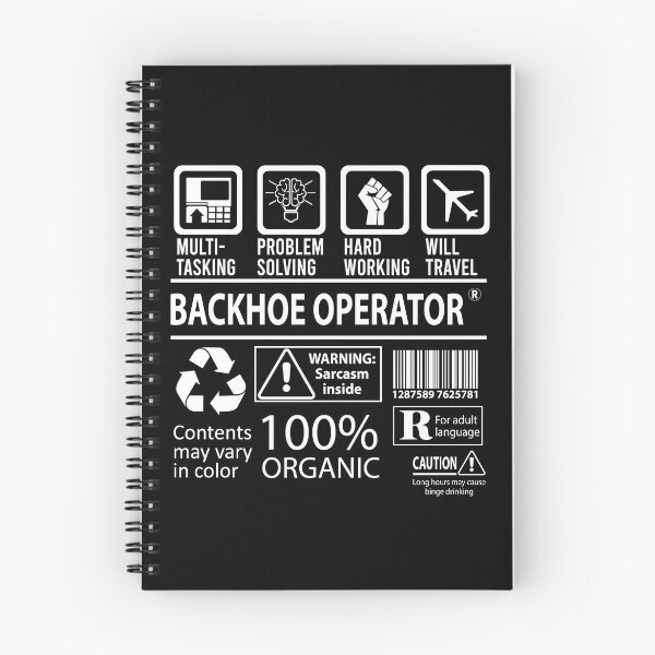 Item preview, Backhoe Operator T Shirt - MultiTasking Certified Job Gift Item Tee designed and sold by sabinacsnm.