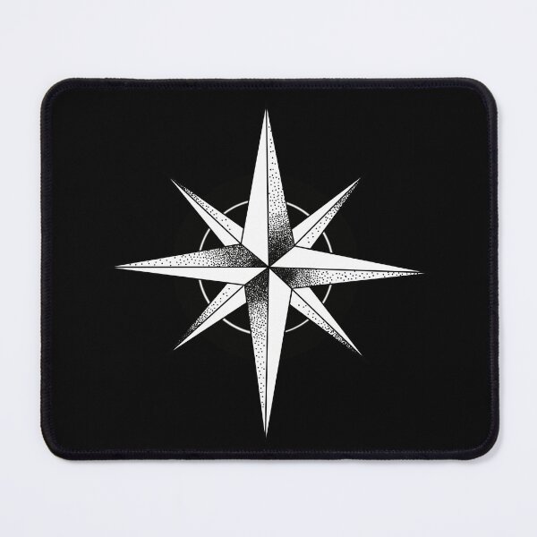 Item preview, stylized cardinal points designed and sold by Culturesensible.