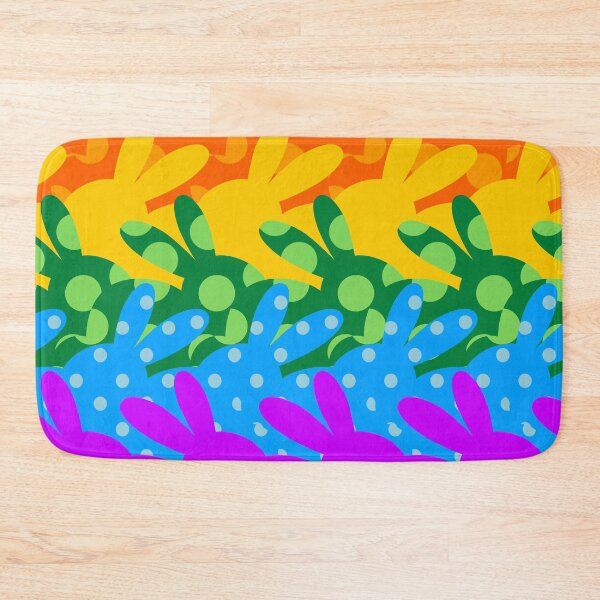 Item preview, rainbow bunnies designed and sold by DrGingyWho.