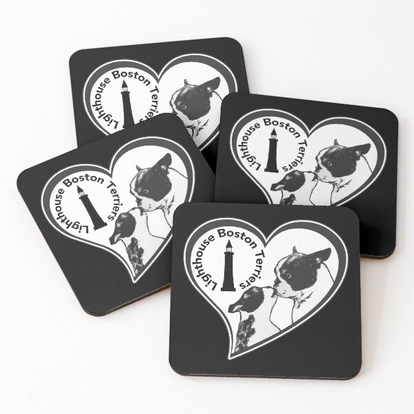 Item preview, Lighthouse Boston Terriers, Black Designs designed and sold by It's Just Me.