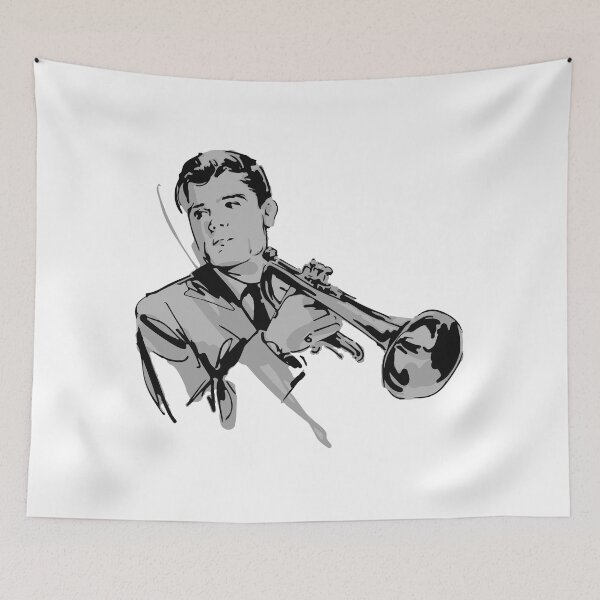 Item preview, Chet Baker | jazz illustration designed and sold by Pulpman.
