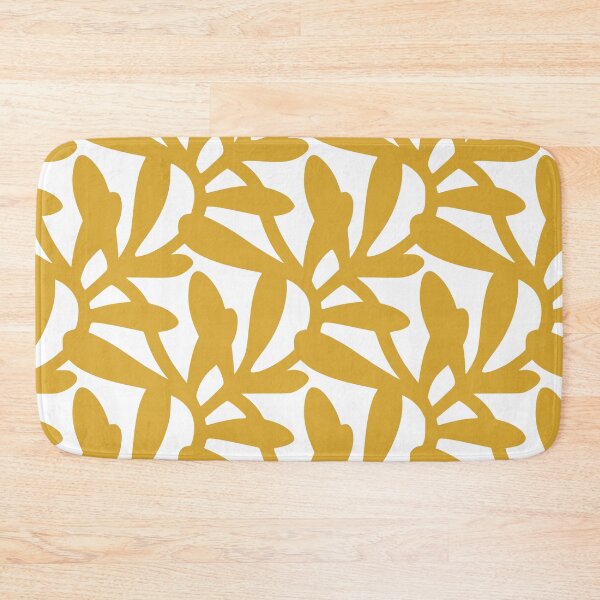 Item preview, Leaf Foliage, Abstract Floral Prints in Yellow designed and sold by meggydesigns.