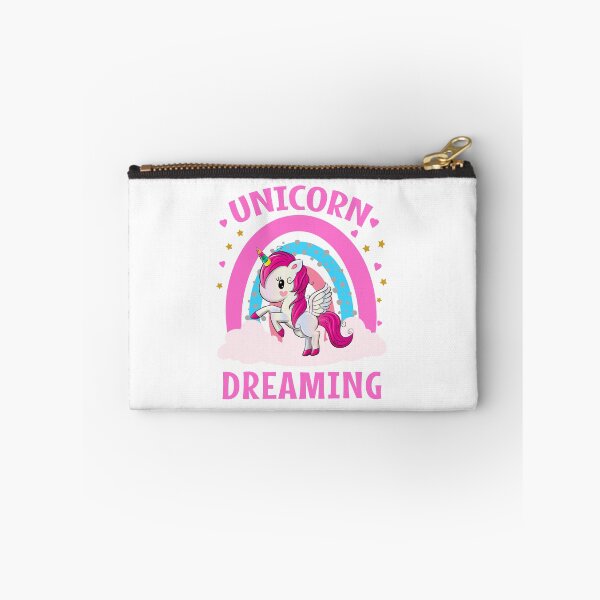 Item preview, Unicorn Dreaming - Colourful Unicorns - Unicorn - rainbow sky designed and sold by MOONINSPIRATION.