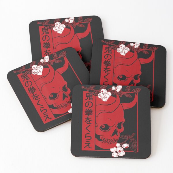 Item preview, Japanese demon art face Skull devil oni harajuku designed and sold by Myharstore.