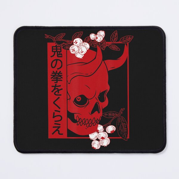 Item preview, Japanese demon art face Skull devil oni harajuku designed and sold by Myharstore.