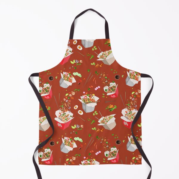 Item preview, Chinese Food Takeout Seamless Pattern - Red designed and sold by johnta17.