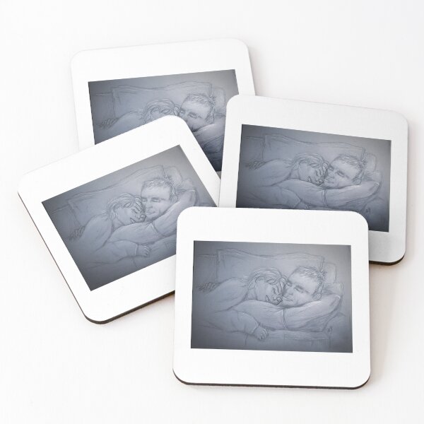 Item preview, Sam and Jack sleeping on the sofa designed and sold by ClaireSGart.