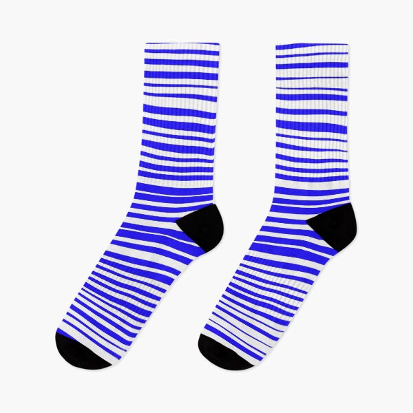 Item preview, Natural Stripes Modern Minimalist Pattern in Electric Blue designed and sold by kierkegaard.
