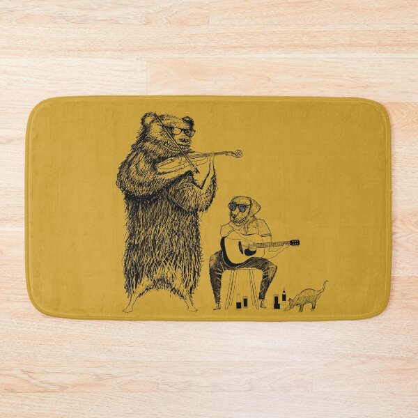 Item preview, Big Night Blues Bear Lab Retriever play guitar and fiddle designed and sold by Lisa Rotenberg.