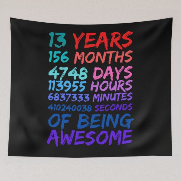 Item preview, 13 Years 156 Months Being Awesome 13th Birthday Teen Gifts designed and sold by anas667.