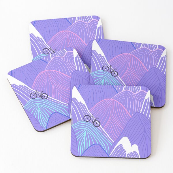 Item preview, Mountain bike adventure purple designed and sold by QuirkyCraftz.