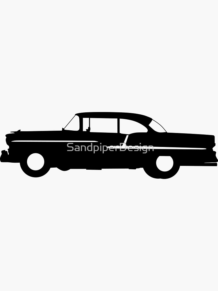 1955 Chevy Belair Sticker For Sale By Sandpiperdesign Redbubble 7450