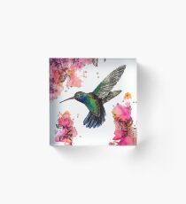 Humming Bird Acrylic Block