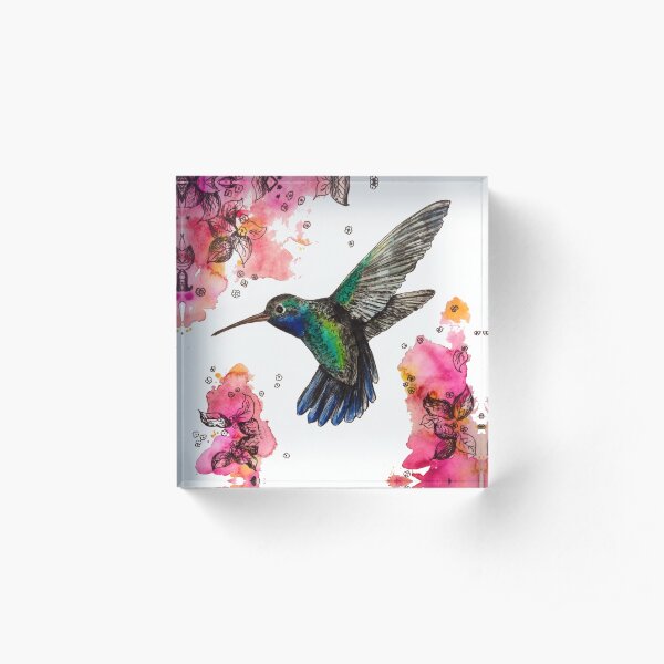 Humming Bird Acrylic Block