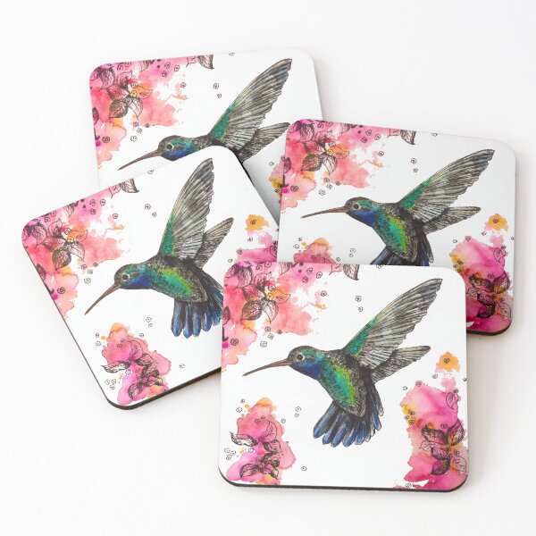 Humming Bird Coasters (Set of 4)