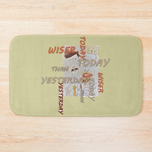 Item preview, Wiser today than yesterday, quotations, inscriptions, letters abcdef, great thinkers, slogans, nonsense designed and sold by NessArtByEwa.
