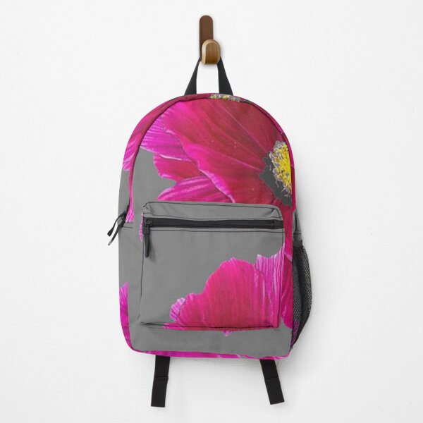 Item preview, FUCHSIA PINK COSMO FLOWER GREY ART designed and sold by sharlesart.