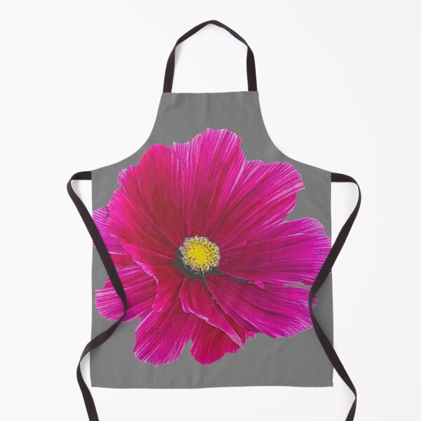 Item preview, FUCHSIA PINK COSMO FLOWER GREY ART designed and sold by sharlesart.