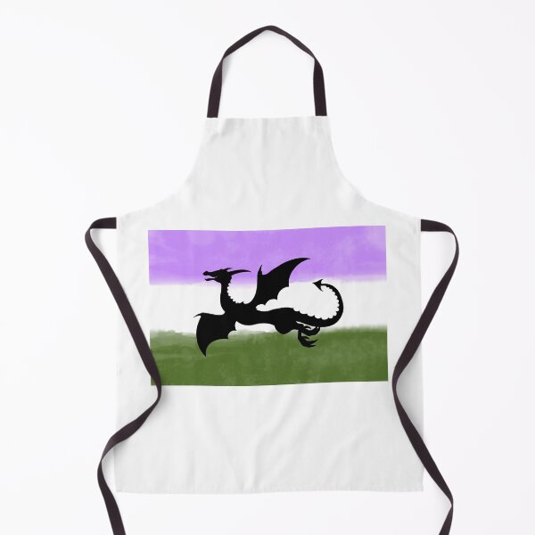 Item preview, Genderqueer watercolor pride flag dragon designed and sold by artsy-anny.