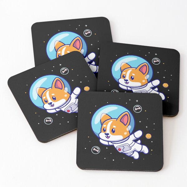 Item preview, Galaxy gift space astronaut dog corgi designed and sold by senouz.