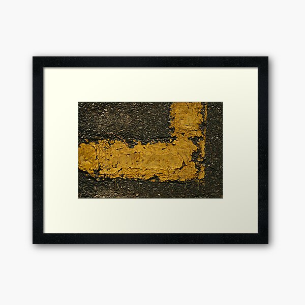 Park Behind the Yellow Lines Framed Art Print