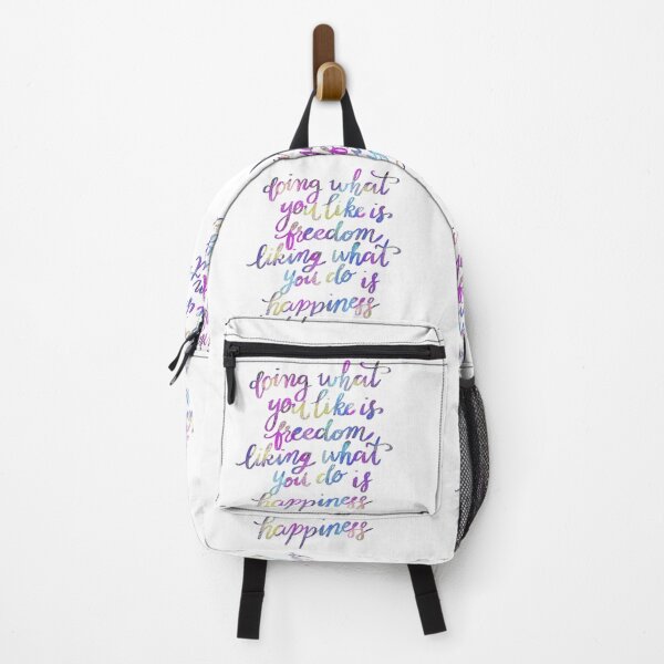Item preview, Doing what you like is freedom, liking what you do is happiness motivational Quote. designed and sold by ManifestoDesign.