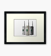 1980s iphone 3 colours Framed Print
