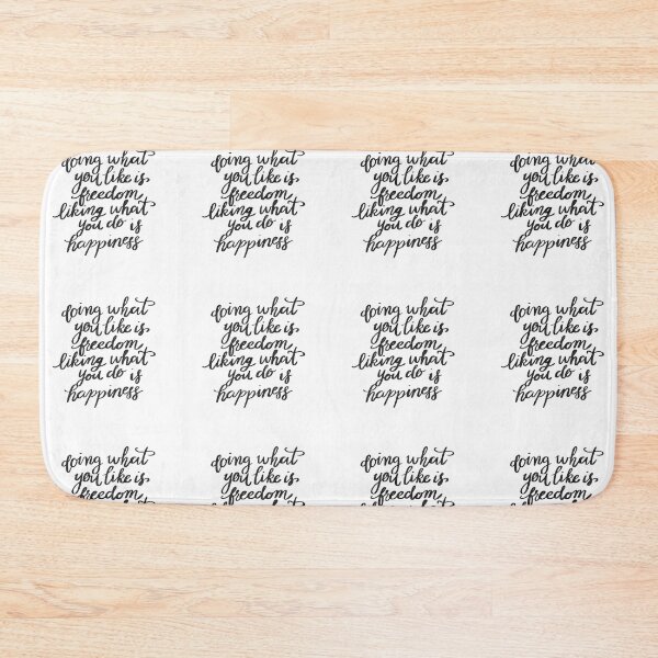 Item preview, Doing what you like is freedom, liking what you do is happiness motivational Quote. designed and sold by ManifestoDesign.