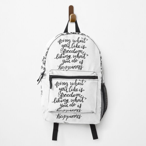 Item preview, Doing what you like is freedom, liking what you do is happiness motivational Quote. designed and sold by ManifestoDesign.