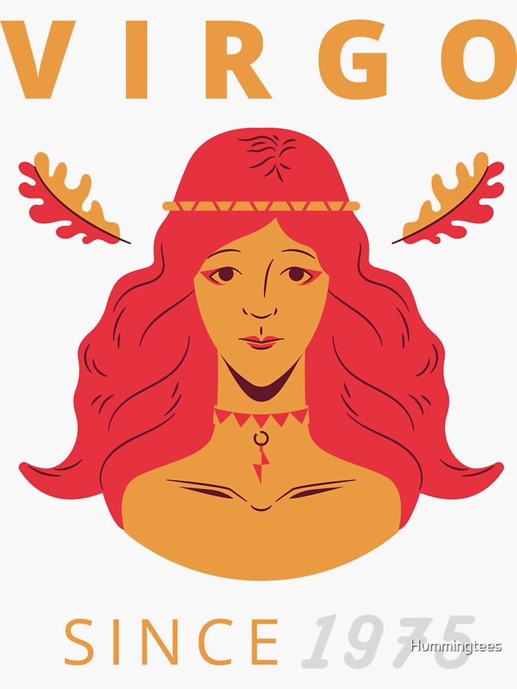 Virgo Since 1975 Zodiac sign Sticker