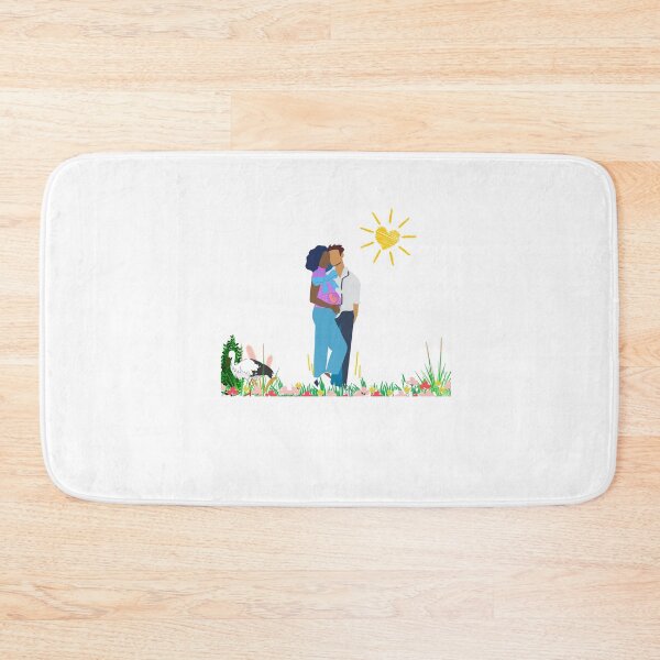 Item preview, Ilustración de pareja embarazada de amor interracial Tarjetas de felicitación designed and sold by SamXDesigns.
