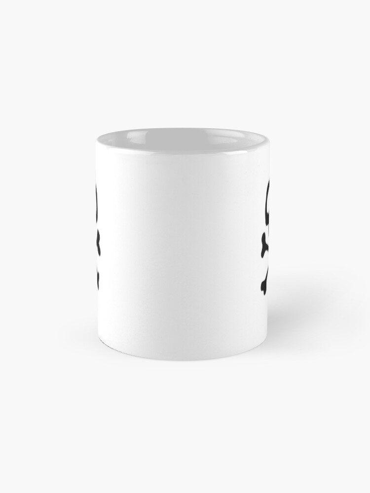 Alternate view of Cute Pirate Skull With Two Bones Retro Halloween Kawaii Style Coffee Mug