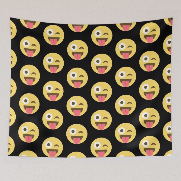 Item preview, Happy Wink Cute Face Emoticon Smile Emoticon designed and sold by roarr.