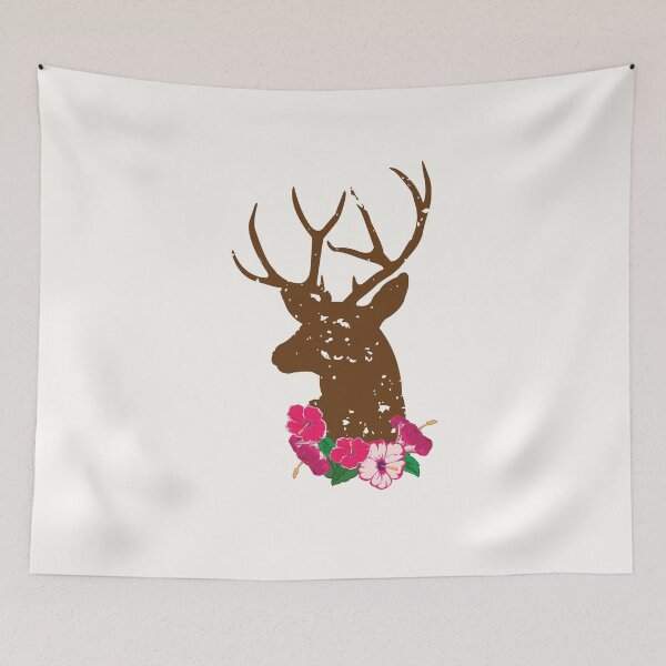 Item preview, Stag With Pink Flowers Oktoberfest designed and sold by ElJimmo.