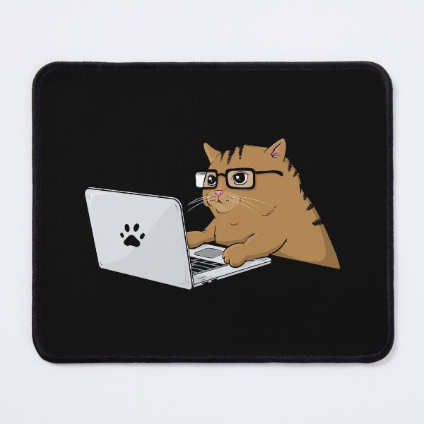 Item preview, Cats & Computers Illustration by The PizzaCat designed and sold by pizzacatparty.