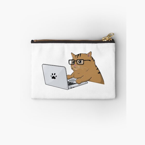 Item preview, Cats & Computers Illustration by The PizzaCat designed and sold by pizzacatparty.