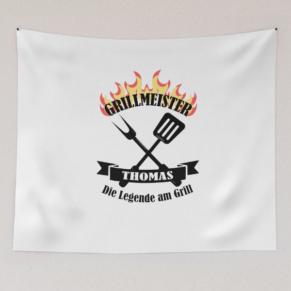 Item preview, Grill master Thomas funny saying first name designed and sold by JanooFactory.