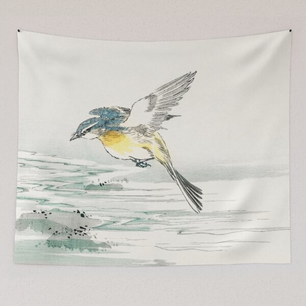 Item preview, eastern grey wagtail illustration 29510395308 designed and sold by Bird-Lore.