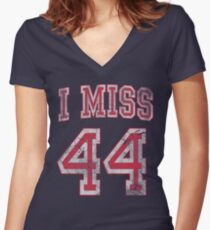 I Miss 44 Barack Obama Women's Fitted V-Neck T-Shirt