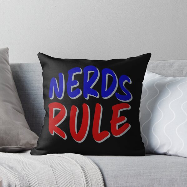 Artikelvorschau, Nerds Rule lustiger Logo-farbiger Guss entworfen und verkauft von NerdnGeekshop.