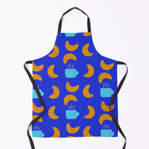 Item preview, Croissants & Cafe au lait en bleu designed and sold by Lumimango.