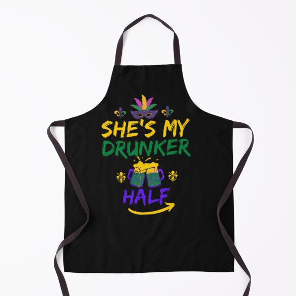 Item preview, She's My Drunker Half Matching Couple Boyfriend Mardi Gras  designed and sold by anas667.