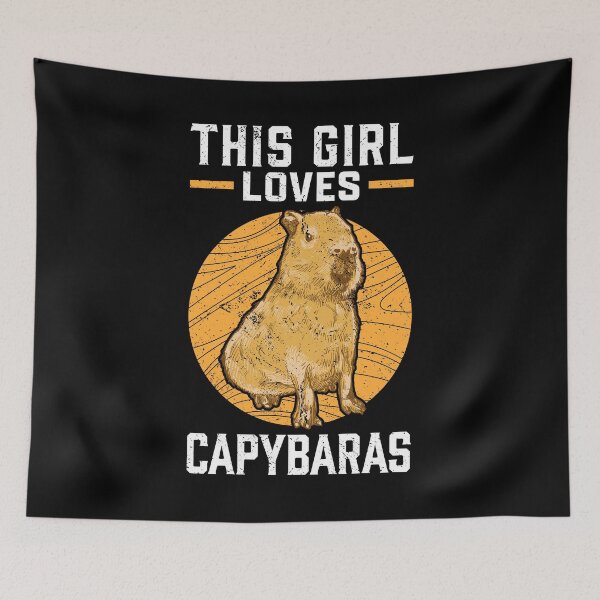 Item preview, Capybara girl South American capybara designed and sold by madgrfx.