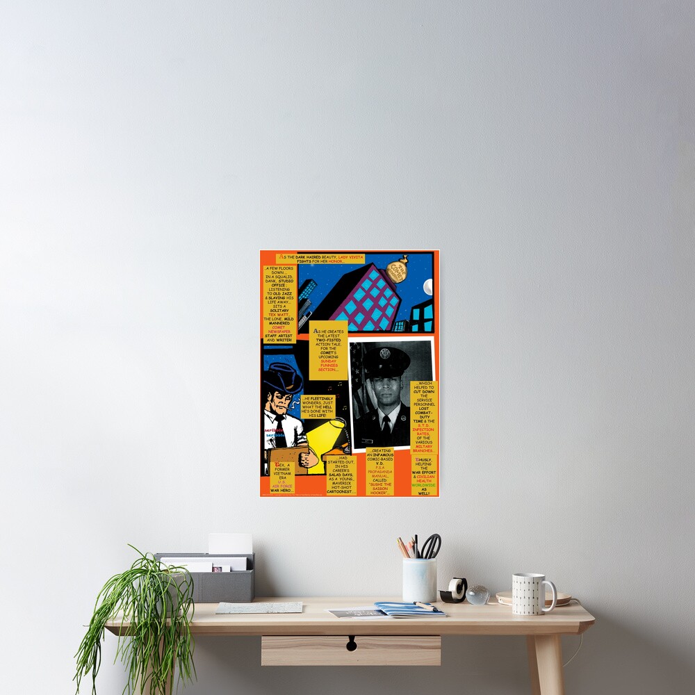 Bird of Steel Comix – # 7 of 8 - (Red Bubble POP-ART COLLECTION SERIES) Poster
