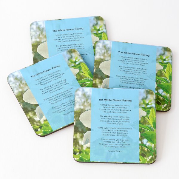 Item preview, The White Flower Pairing Poem designed and sold by Pamela Storch.