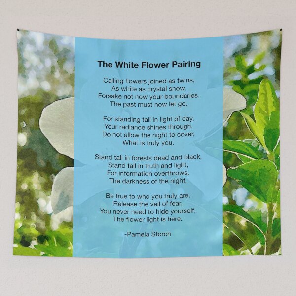 Item preview, The White Flower Pairing Poem designed and sold by Pamela Storch.