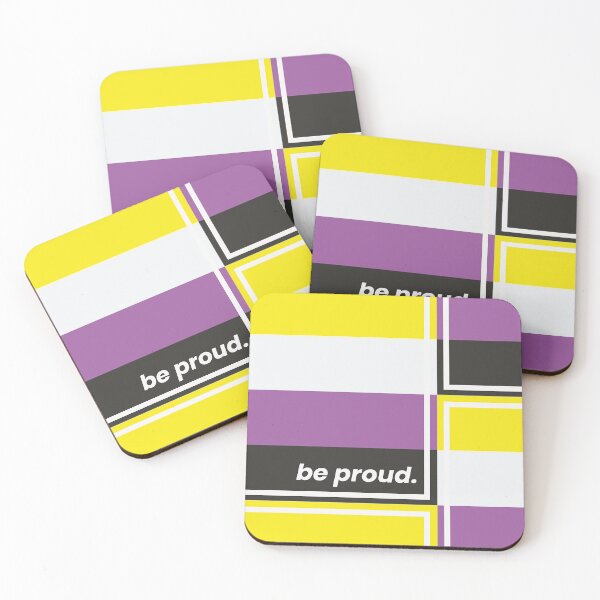 Item preview, Proud Nonbinary Pride Month Rainbow Flag designed and sold by StickerbashCo.