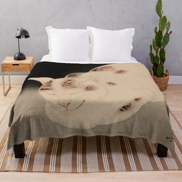 Item preview, Sleeping Cat by Kawanabe Kyosai designed and sold by PatricianneK.