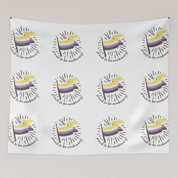 Item preview, Nonbinary Flag LGBT Pride Love Is Love designed and sold by StickerbashCo.